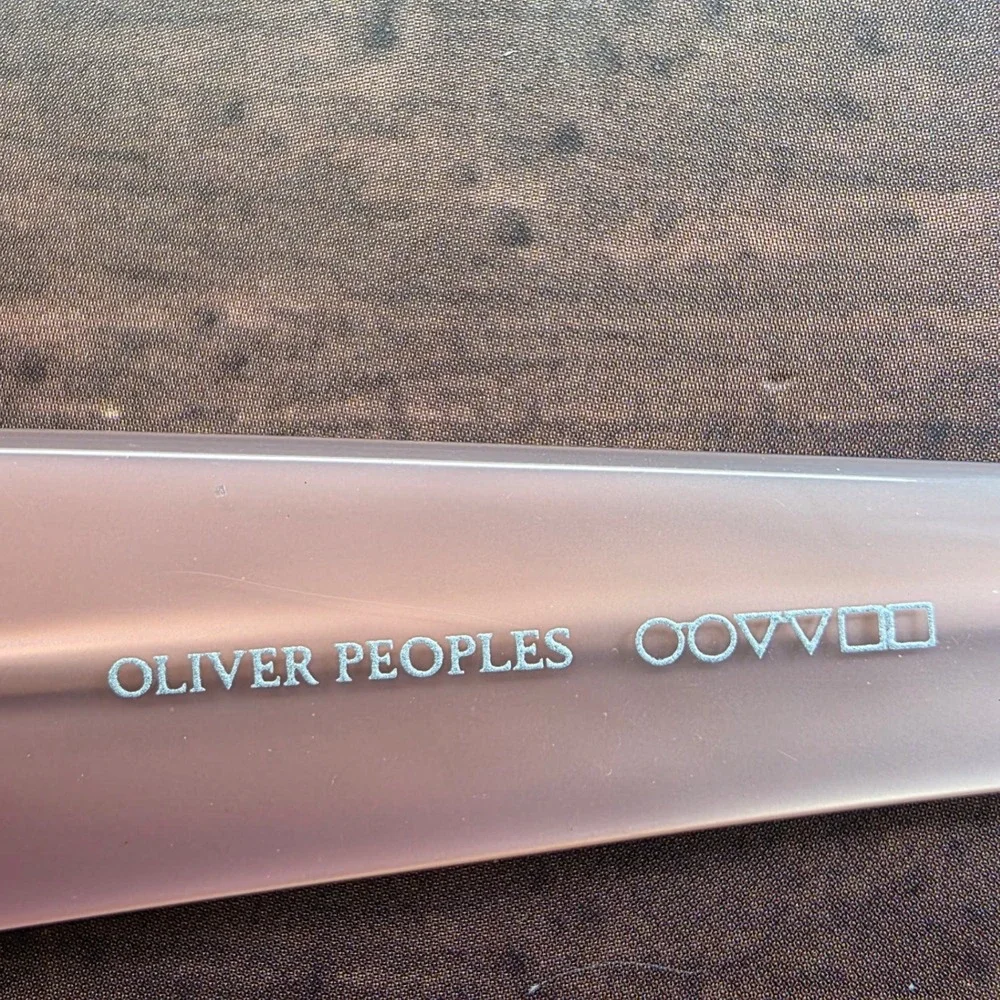 Oliver Peoples Phoebe Olive Orange Oval Eyeglass OTPI 56-17-125 Japan *PARTS*